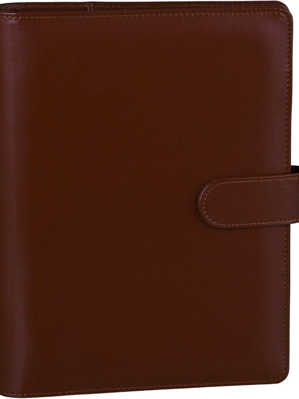 A5 Binder 6 Ring Refillable Notebook Planner Cover for A5 Refill Paper, PU Leath